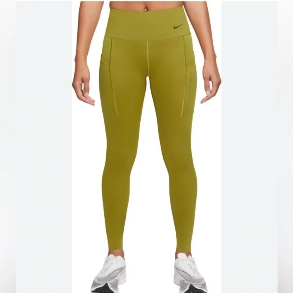 Nike Dri Fit Running Tight NWT High Rise Legging Women’s Green Chartreuse